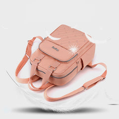 Lightweight Embossed Embroidery Backpack with USB Charging Port – Perfect for Women on the Go - VOTVO