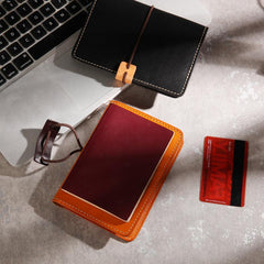Real Leather Multifunctional Vintage Passport Holder & Card Case