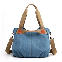 Large Capacity Canvas Messenger Bag – Stylish Shoulder Bag for Daily Use