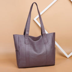 Solid color simple Large Capacity Tote Bag