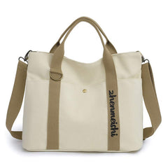 Reusable Water-Resistant Canvas Tote Bag – Versatile Crossbody Shoulder Bag
