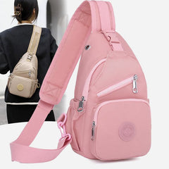 Sling Bag for Women | Multi-Pocket Waterproof Canvas Daily Shopping Backpack