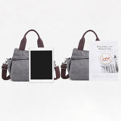 Women's Canvas Hobo Handbag – Multi - Pocket Shoulder Tote & Crossbody Bag - VOTVO