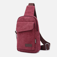 Sling Bag for Men – Multifunctional Outdoor Sports Canvas Chest Bag