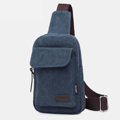 Sling Bag for Men – Multifunctional Outdoor Sports Canvas Chest Bag