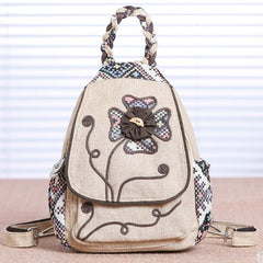 Multifunctional Large Capacity Floral Printed Canvas Backpack | Stylish & Practical for Travel, School, and Daily Use - VOTVO
