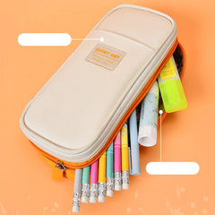 Large Capacity Pencil Case for School Students | Adult Pencil Pouch Office Organizer