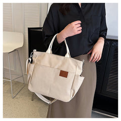 Simple Tote Bag for Women – Daily Portable Canvas Crossbody Bag