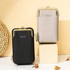 Women's Vegan Leather Crossbody Phone Purse with Card Slot | Stylish Shoulder Bag - VOTVO