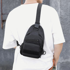 Sling Bag for Men – Canvas Casual Sports Large Chest Bag