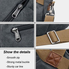 Large Capacity Canvas Messenger Bag – Stylish Shoulder Bag for Daily Use