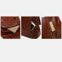 Women's Fashion Backpack Purse - Multifunctional PU Leather Shoulder Bag with Adjustable Strap