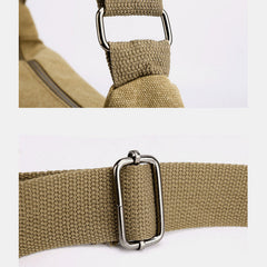 Vintage Canvas Messenger Bag – Large Capacity Shoulder Bag for Daily Use