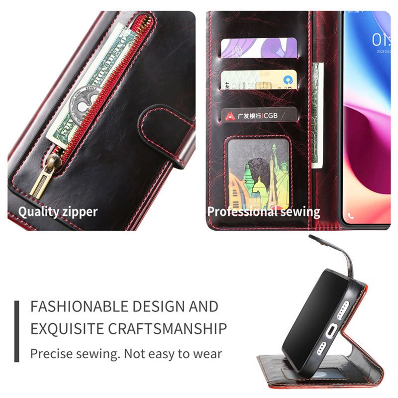 Wallet Case for iPhone - PU Leather Durable Phone Case with Card Slot - VOTVO