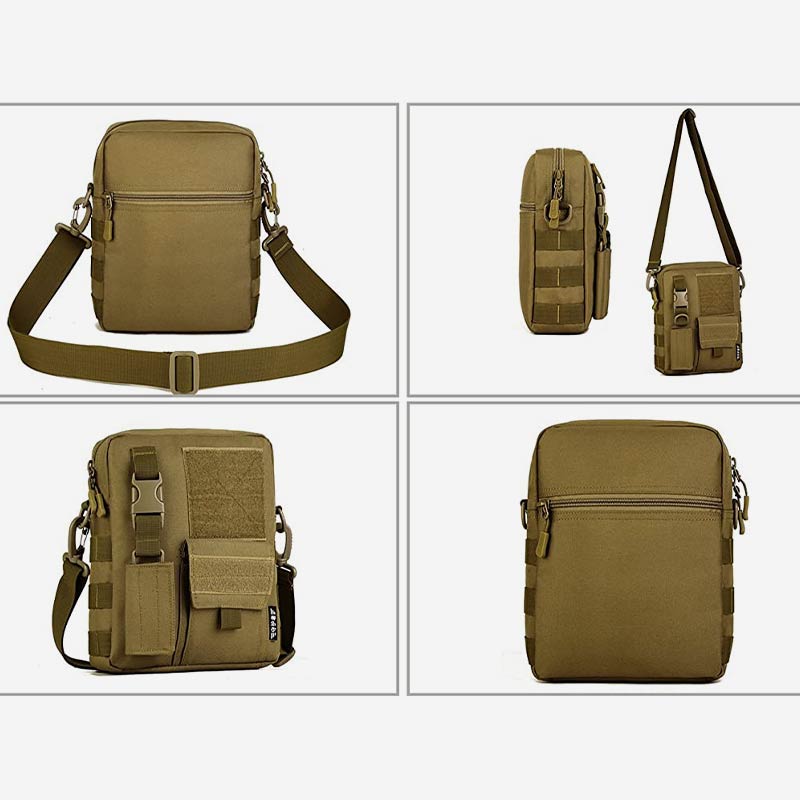 Waterproof Casual Outdoor Messenger Bag for Men – Adjustable Strap, Zipper Closure - VOTVO