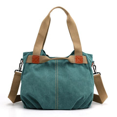 Large Capacity Canvas Messenger Bag – Stylish Shoulder Bag for Daily Use