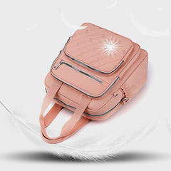 Multifunctional Lightweight Embossing Handbag – Crossbody & Backpack - VOTVO