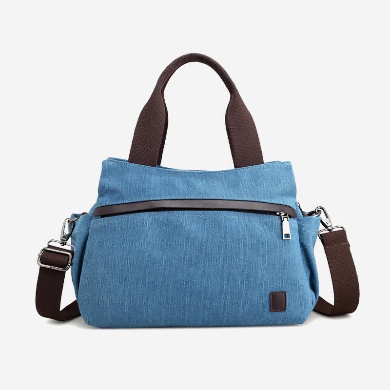 Women's Canvas Hobo Handbag – Multi - Pocket Shoulder Tote & Crossbody Bag - VOTVO