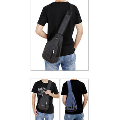 Canvas-Umhängetasche für Herren – Tagesrucksack für Outdoor-Reisen und Camping