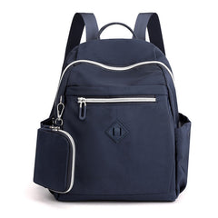 Women’s Nylon Backpack with Small Coin Purse – Casual Travel Daypack Handbag