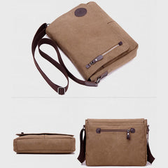 Canvas-Umhängetasche für Herren, Reisetasche, wasserabweisend, Umhängetasche