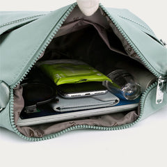 Solid Nylon Crossbody Bag for School & Travel – Simple & Stylish Purse