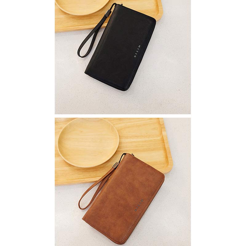 Women's RFID Blocking Zip Around Wallet - Large Long Wristlet Clutch - VOTVO