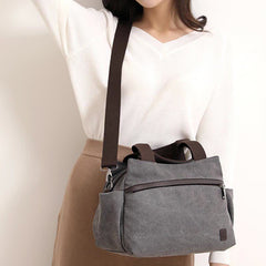 Women's Canvas Hobo Handbag – Multi - Pocket Shoulder Tote & Crossbody Bag - VOTVO