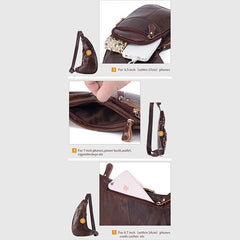 Vintage Genuine Leather Chest Sling Bag – Stylish Messenger Bag for Men