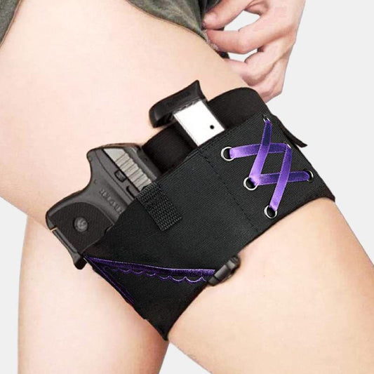 Women Invisible Thigh Holster – Drop Leg Holster with Magazine Pouches - VOTVO