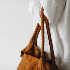 Vintage Canvas Tote Linen Casual Travel & Shopping Bag for Women