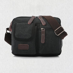 Retro Men’s Canvas Messenger Bag – Casual Crossbody Shoulder Purse