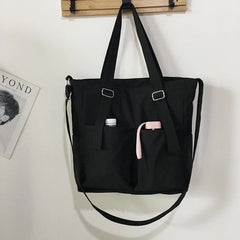 Waterproof Canvas Tote Bag for Women – Large Capacity Crossbody & Shoulder Bag for Students - VOTVO