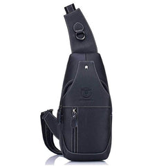 Men's Genuine Leather Sling Bag – Vintage Crossbody Backpack, Waterproof and Durable - VOTVO
