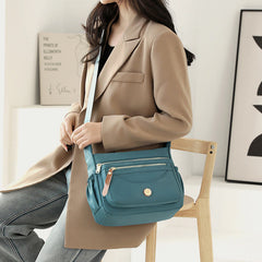 Women’s Minimalist Nylon Crossbody Bag – Water-Resistant Lightweight Daypack