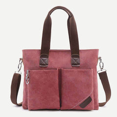 Unisex Canvas Shoulder Bag – Retro Casual Handbag & Work Tote - VOTVO