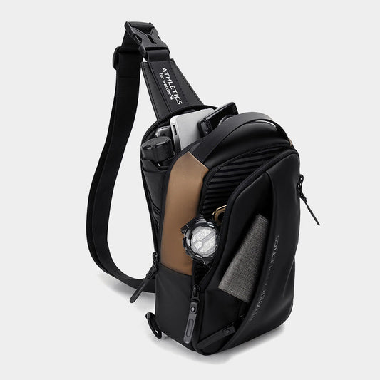Waterproof Sling Bag for Men – Multi - Functional Chest Bag with USB Charging Port for Hiking, Cycling, and Travel - VOTVO