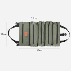 Tool Roll Bag Organizer – Heavy Duty Tool Handbag with 5 Tool Pouches - VOTVO