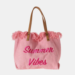 Canvas-Einkaufstasche – extra große Sommer-Schulterhandtasche