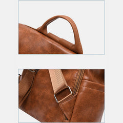 Women's Anti-theft Leather Backpack – Stylish & Secure Travel Handbag