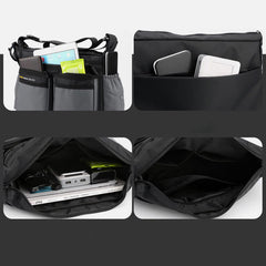 Klassische Reisetasche für Herren – Robustes Nylon, große Umhängetasche