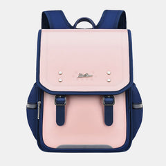 Reflective Girls & Boys School Backpack – Waterproof Faux Leather Kids Bookbag