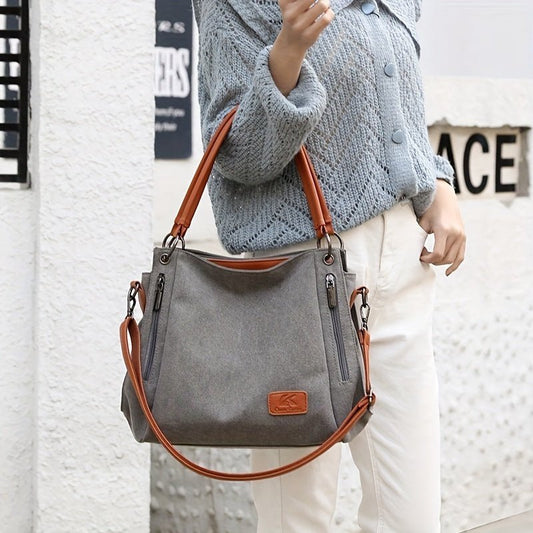 High - Quality Canvas Large Capacity Tote Bag – Perfect for Everyday and Travel - VOTVO