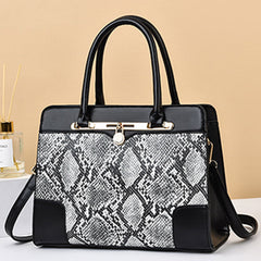Vintage Damen-Schultertasche mit Henkel oben, Arbeitstasche, Schultertasche mit langem Riemen