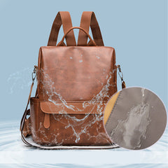 Women's Anti-theft Leather Backpack – Stylish & Secure Travel Handbag