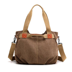Large Capacity Canvas Messenger Bag – Stylish Shoulder Bag for Daily Use