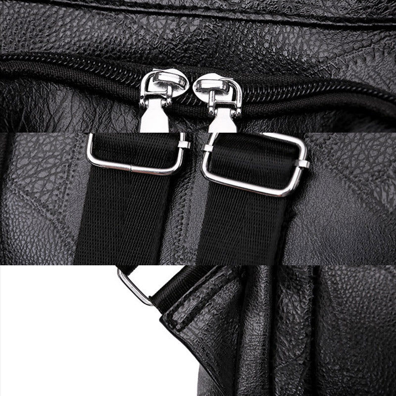 Women’s Leather Convertible Backpack Purse – Anti - Theft Travel Daypack & Shoulder Bag - VOTVO