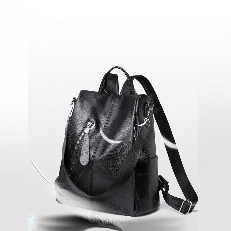 Women’s Leather Convertible Backpack Purse – Anti - Theft Travel Daypack & Shoulder Bag - VOTVO