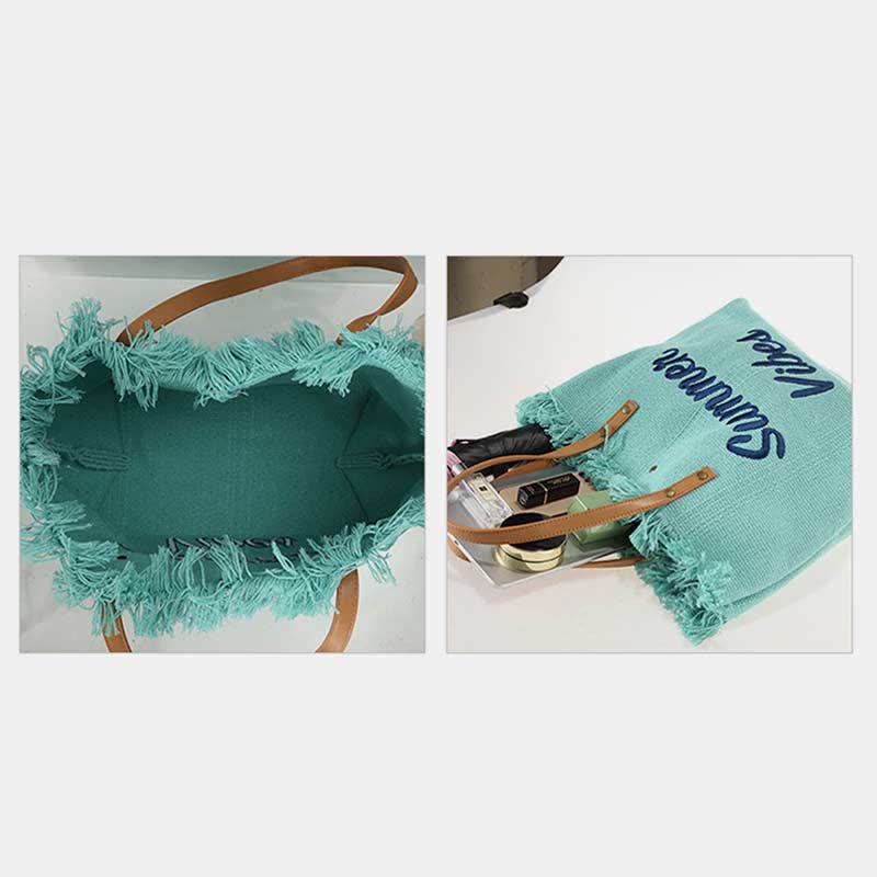 Bolso de lona - Bolso de hombro extragrande de verano
