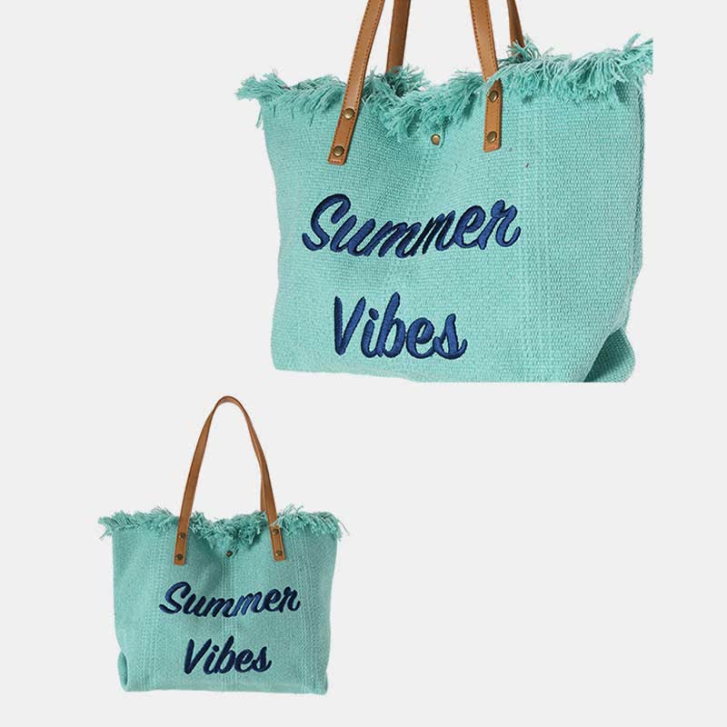 Bolso de lona - Bolso de hombro extragrande de verano